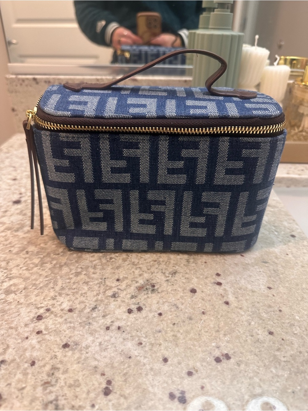 Women’s Blue Patterned crossbody. FASHION